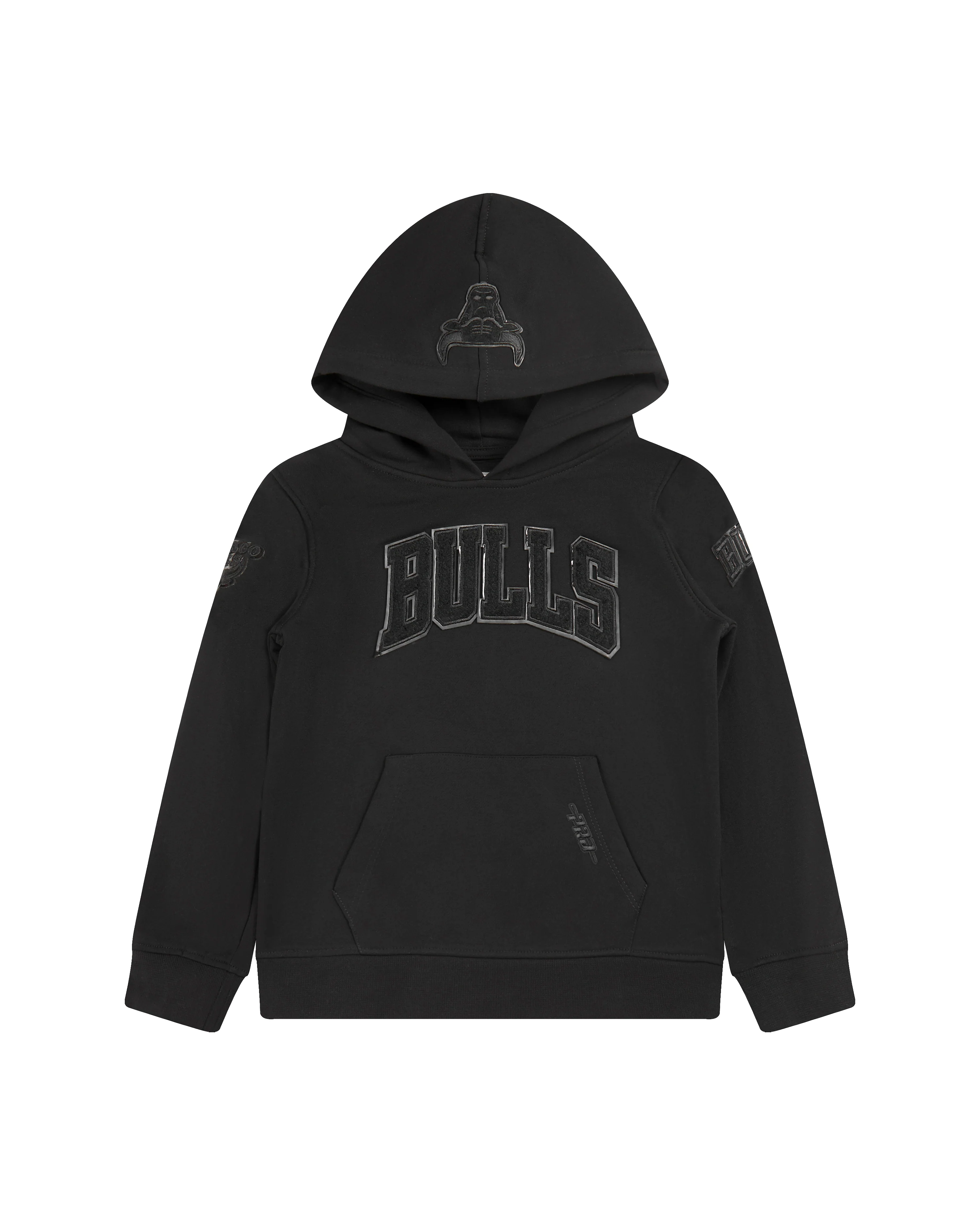 NBA CHICAGO BULLS TRIPLE BLACK TODDLER BOYS FLEECE PULLOVER HOODIE (BLACK) - Image 3
