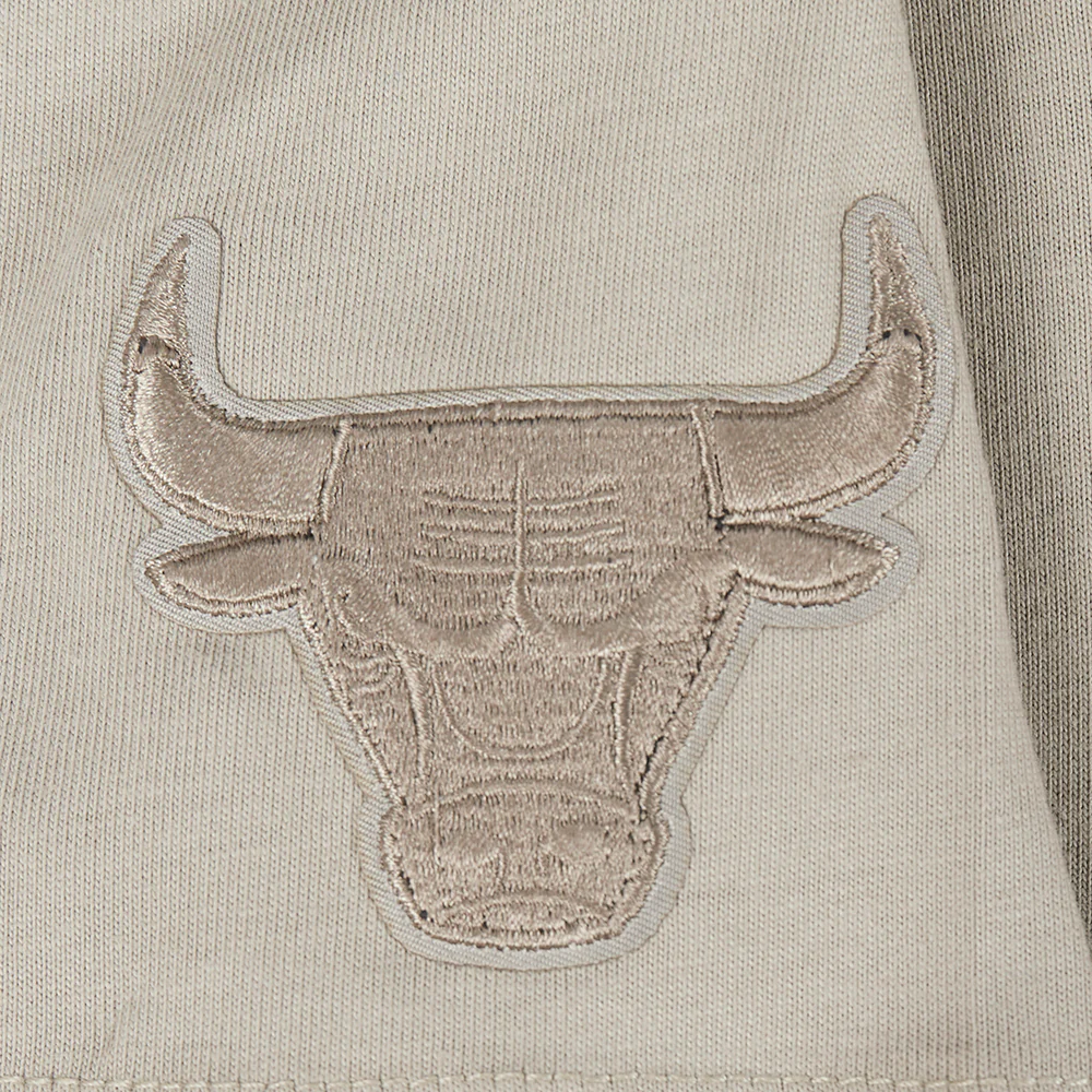 NBA CHICAGO BULLS NEUTRAL TODDLER GIRLS SHORT SLEEVE BOXY TEE (TAUPE) - Image 6