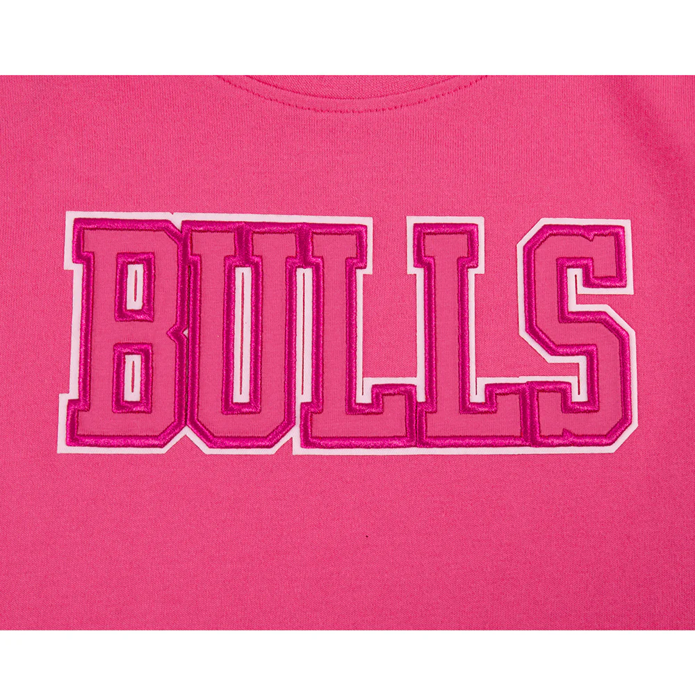 NBA CHICAGO BULLS TRIPLE PINK TODDLER GIRLS SHORT SLEEVE BOXY TEE (BEETROOT PURPLE) - Image 6
