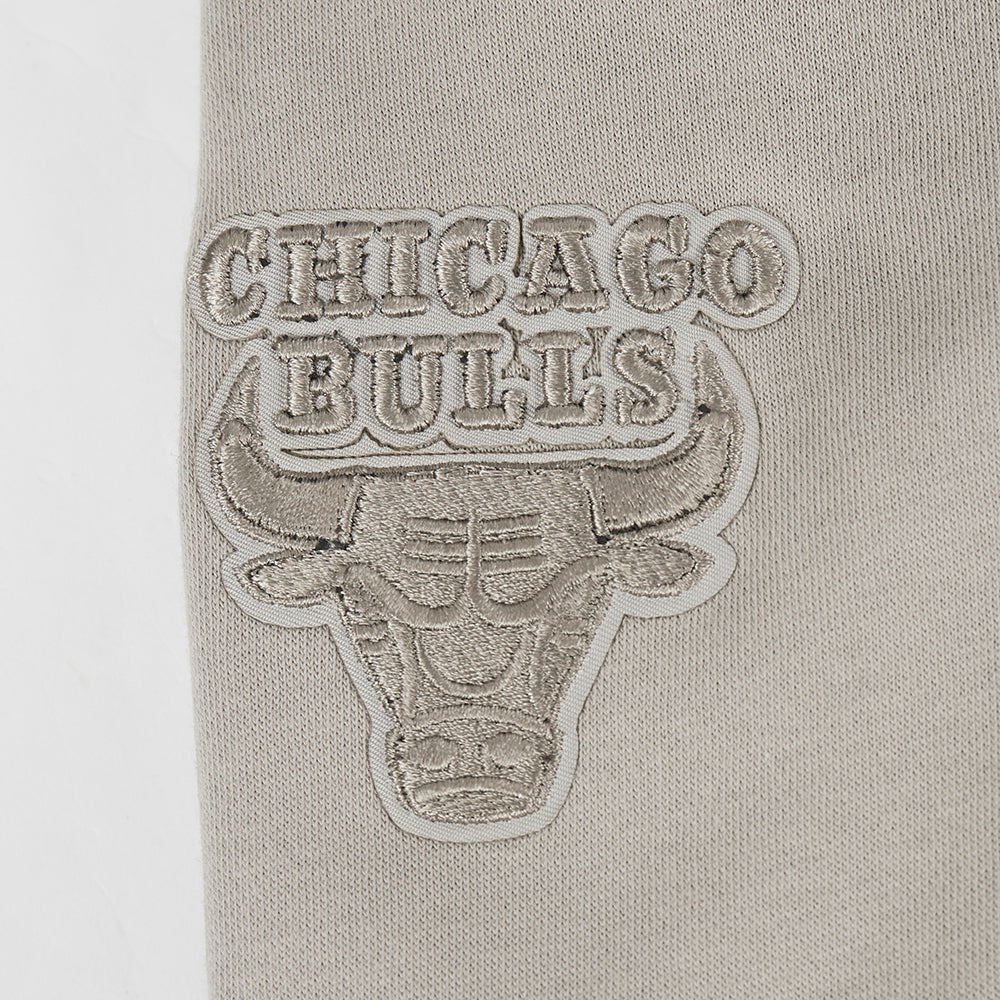 NBA CHICAGO BULLS NEUTRAL TODDLER GIRLS FLEECE CREWNECK (TAUPE) - Image 6