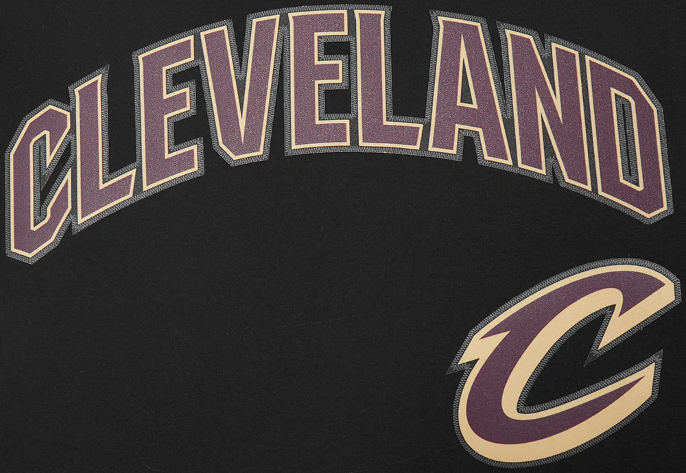 NBA CLEVELAND CAVALIERS CLASSIC MEN'S MESH STRIPED TEE (BLACK) - Image 10