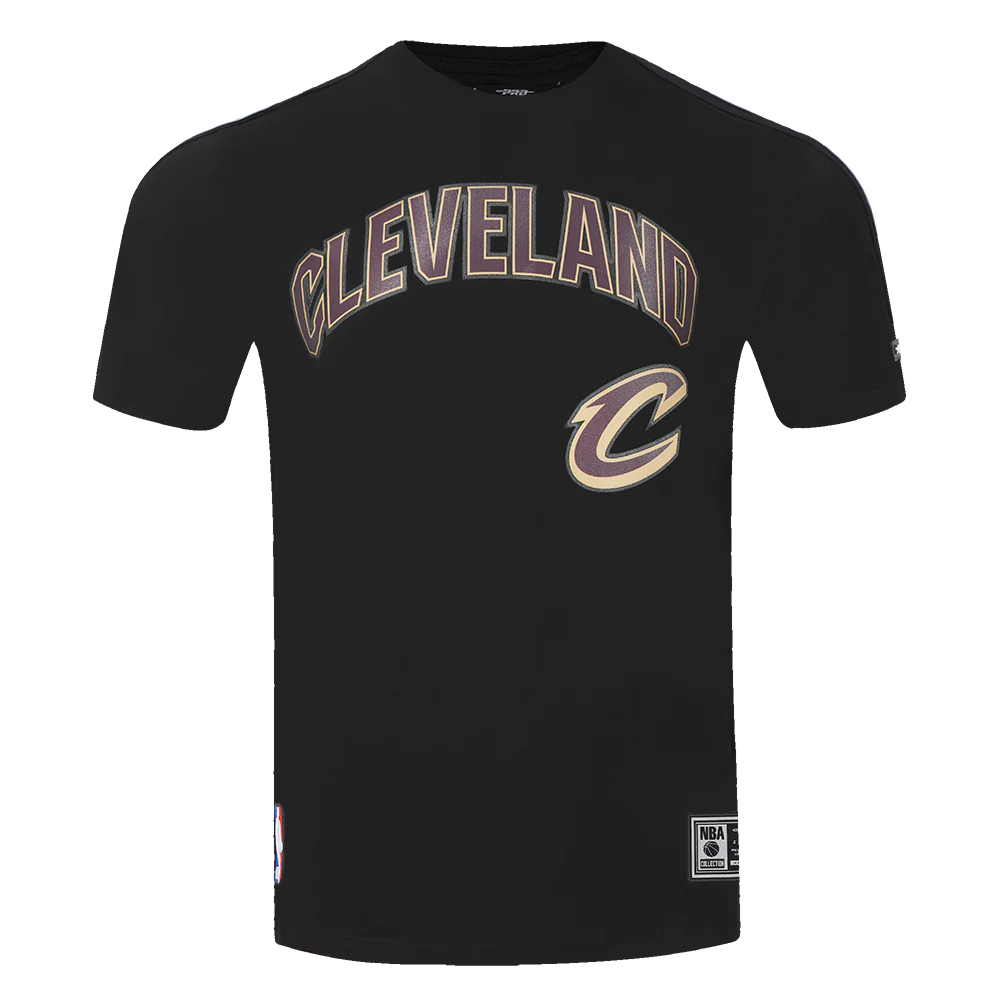 NBA CLEVELAND CAVALIERS CLASSIC MEN'S MESH STRIPED TEE (BLACK) - Image 3