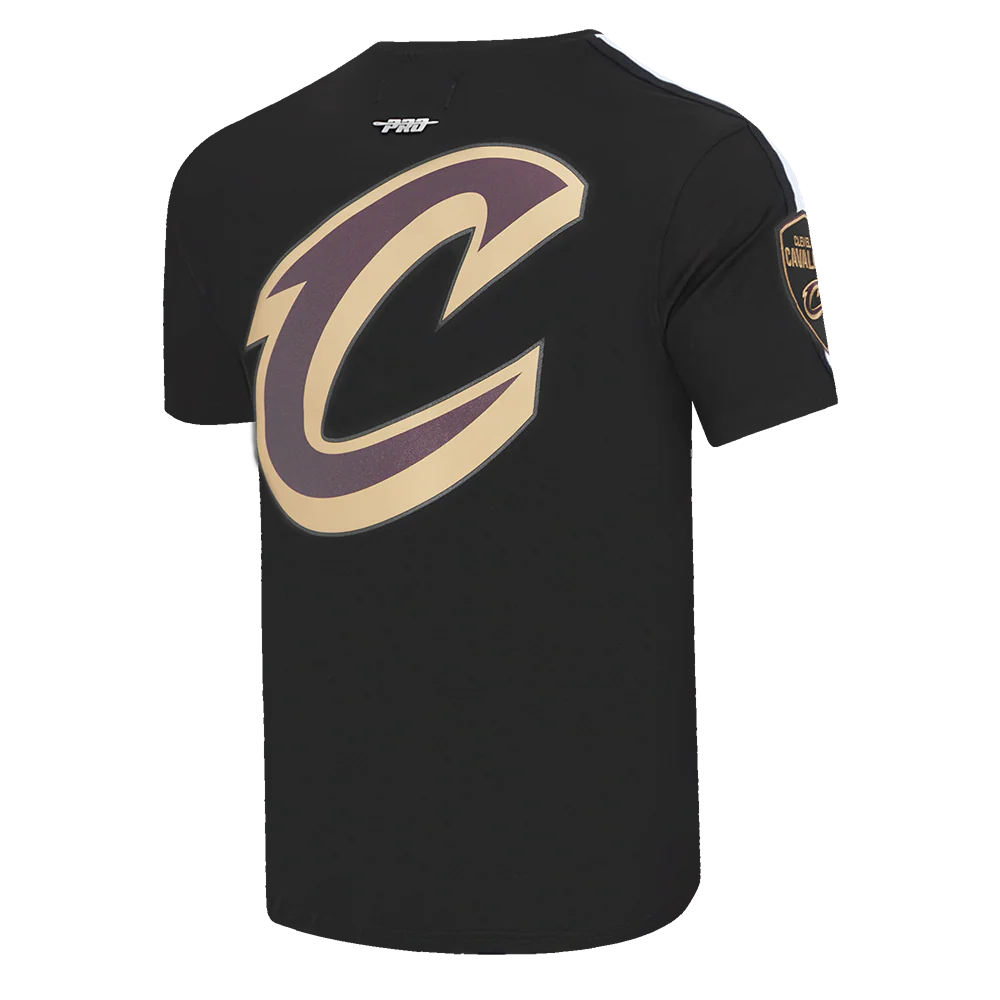 NBA CLEVELAND CAVALIERS CLASSIC MEN'S MESH STRIPED TEE (BLACK) - Image 8