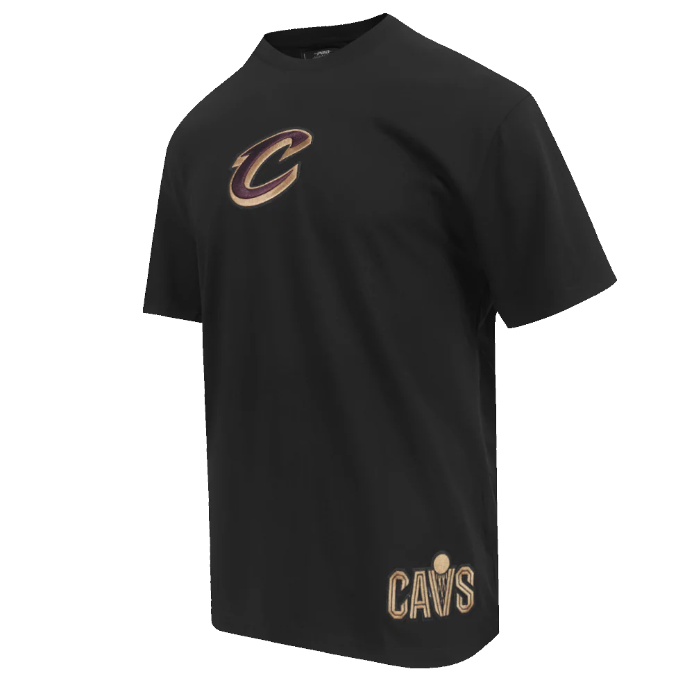 NBA CLEVELAND CAVALIERS WINGSPAN MEN'S CJ DROP SHOULDER TEE (BLACK) - Image 4