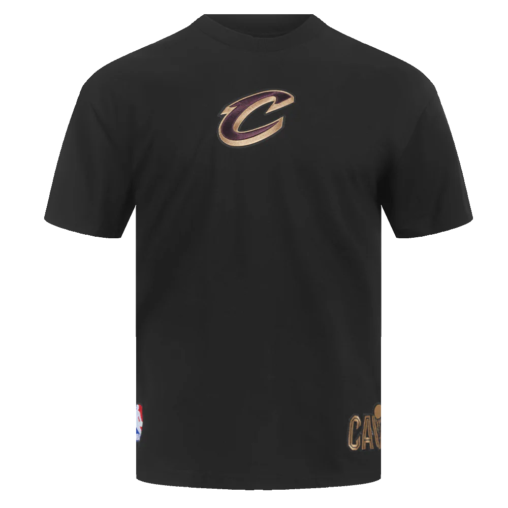 NBA CLEVELAND CAVALIERS WINGSPAN MEN'S CJ DROP SHOULDER TEE (BLACK) - Image 5