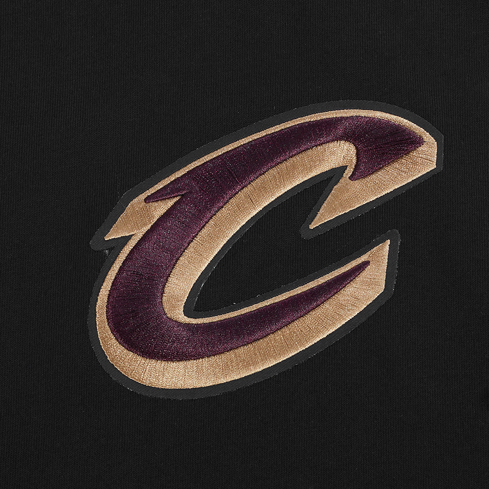 NBA CLEVELAND CAVALIERS WINGSPAN MEN'S CJ DROP SHOULDER TEE (BLACK) - Image 9