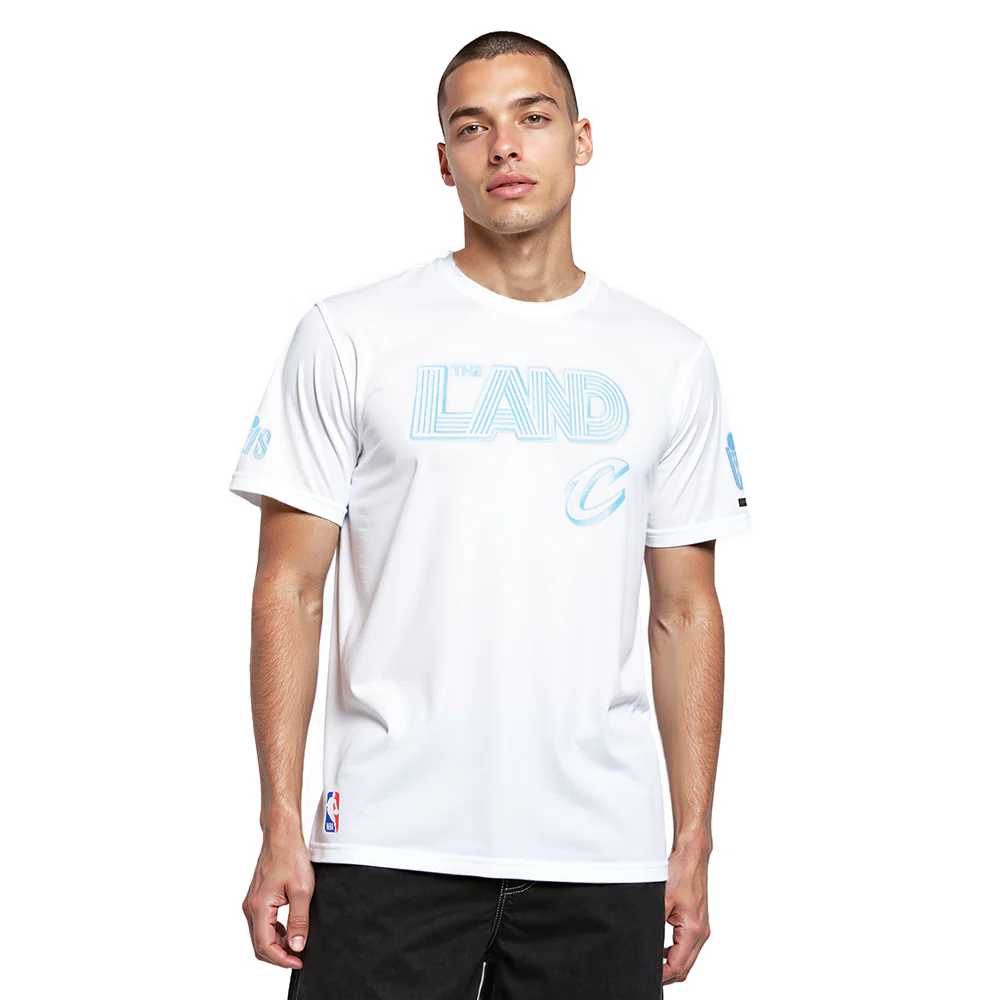 NBA CLEVELAND CAVALIERS CITY EDITION 24-25 MEN'S SINGLE JERSEY TEE (WHITE)