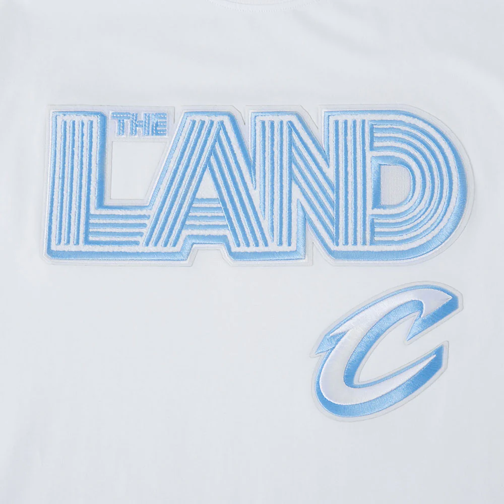 NBA CLEVELAND CAVALIERS CITY EDITION 24-25 MEN'S SINGLE JERSEY TEE (WHITE) - Image 6