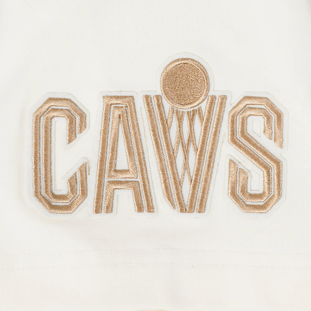 NBA CLEVELAND CAVALIERS MODERN ORIGINALS MEN'S RINGER TEE (EGGSHELL/ BLACK) - Image 10