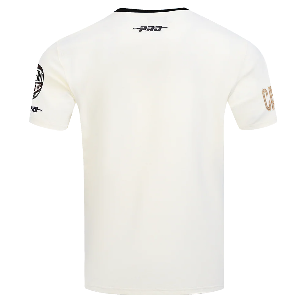 NBA CLEVELAND CAVALIERS MODERN ORIGINALS MEN'S RINGER TEE (EGGSHELL/ BLACK) - Image 5