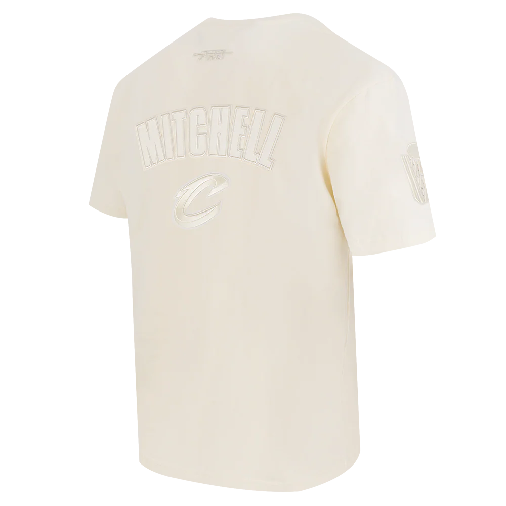 NBA CLEVELAND CAVALIERS DONOVAN MITCHELL #45 NEUTRAL PNN MEN'S CJ DROP SHOULDER TEE (EGGSHELL) - Image 6