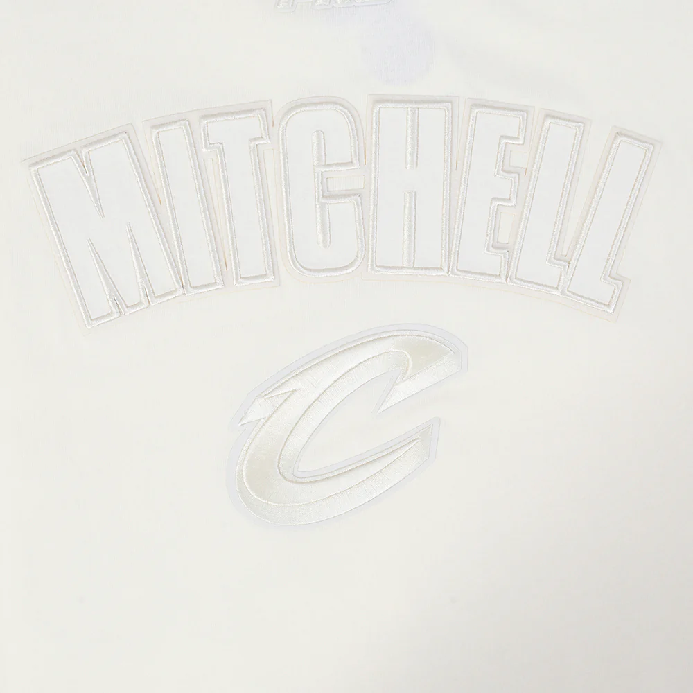 NBA CLEVELAND CAVALIERS DONOVAN MITCHELL #45 NEUTRAL PNN MEN'S CJ DROP SHOULDER TEE (EGGSHELL) - Image 9