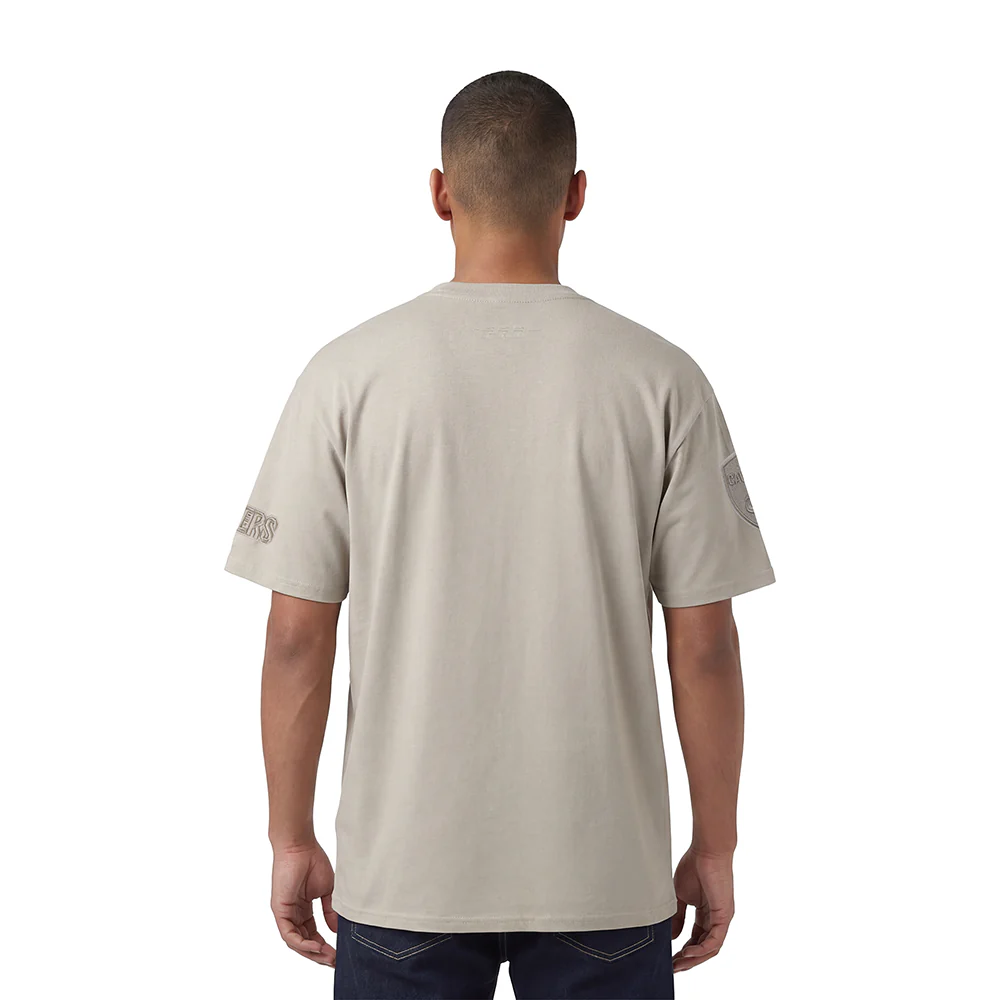 NBA CLEVELAND CAVALIERS NEUTRAL DROP SHOULDER MEN'S TEE (TAUPE) - Image 2