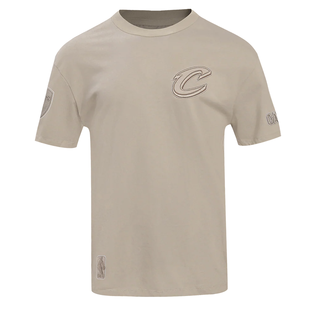 NBA CLEVELAND CAVALIERS NEUTRAL DROP SHOULDER MEN'S TEE (TAUPE) - Image 3