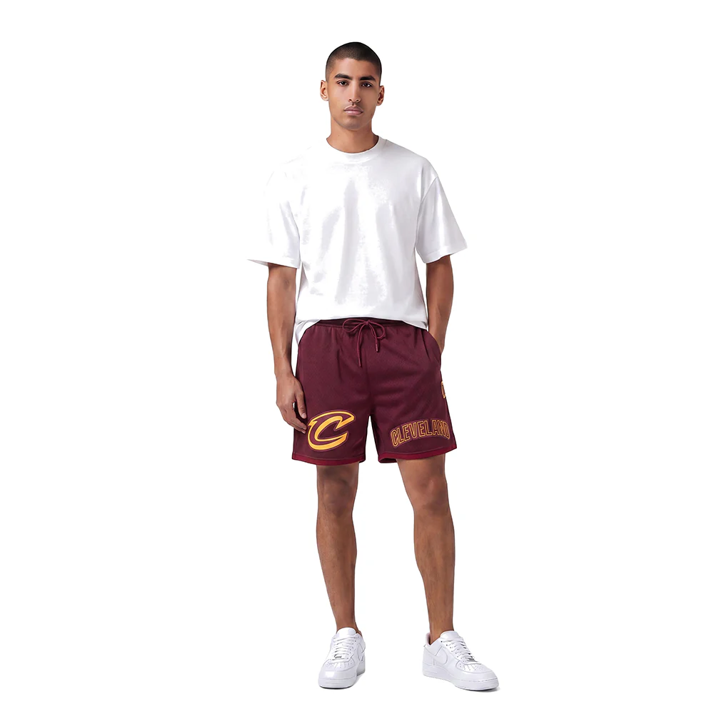 NBA CLEVELAND CAVALIERS CLASSIC MESH MEN'S SHORT (WINE) - Image 3