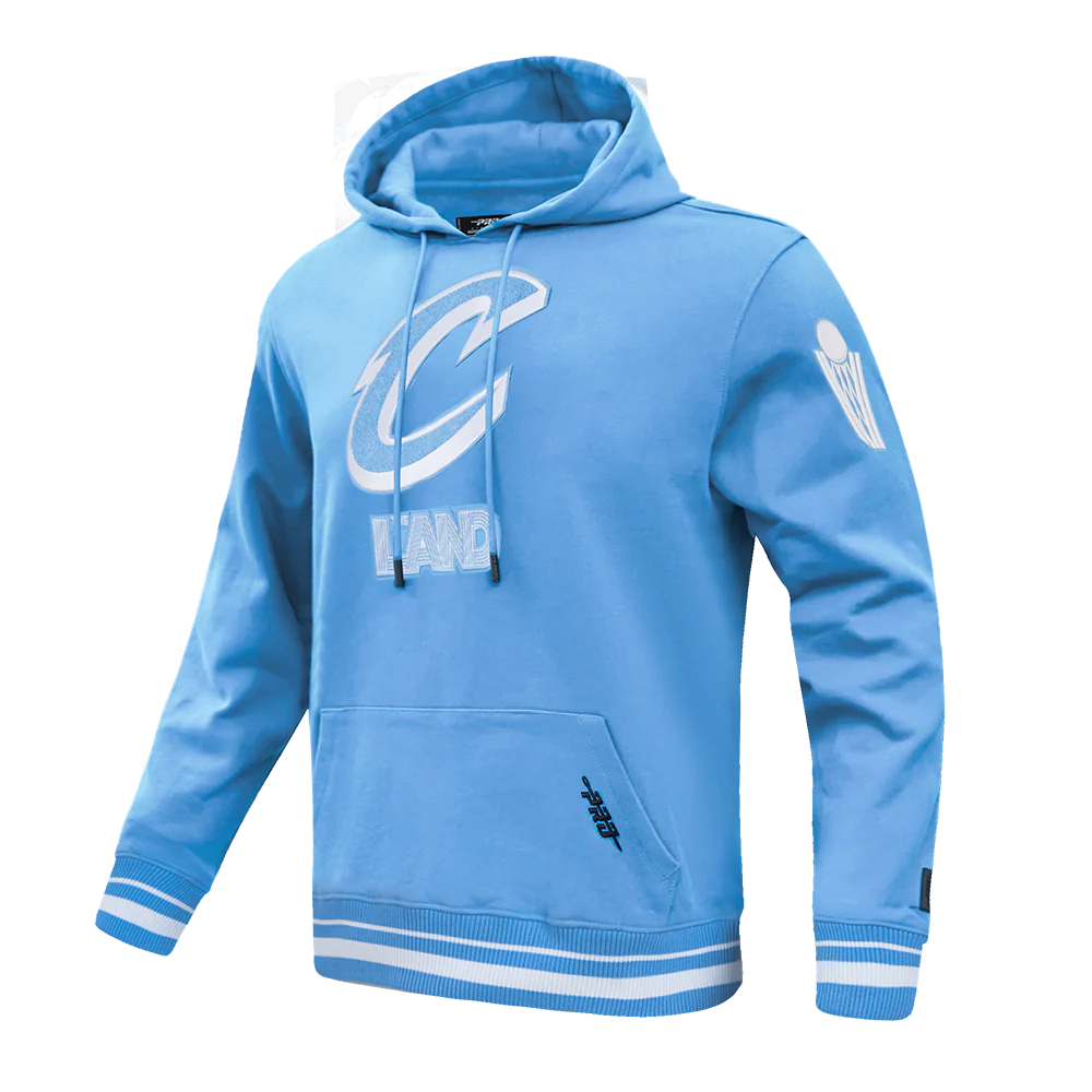 NBA CLEVELAND CAVALIERS CITY EDITION 24-25 MEN'S RIB FLEECE PULLOVER HOODIE (UNIVERSITY BLUE) - Image 2