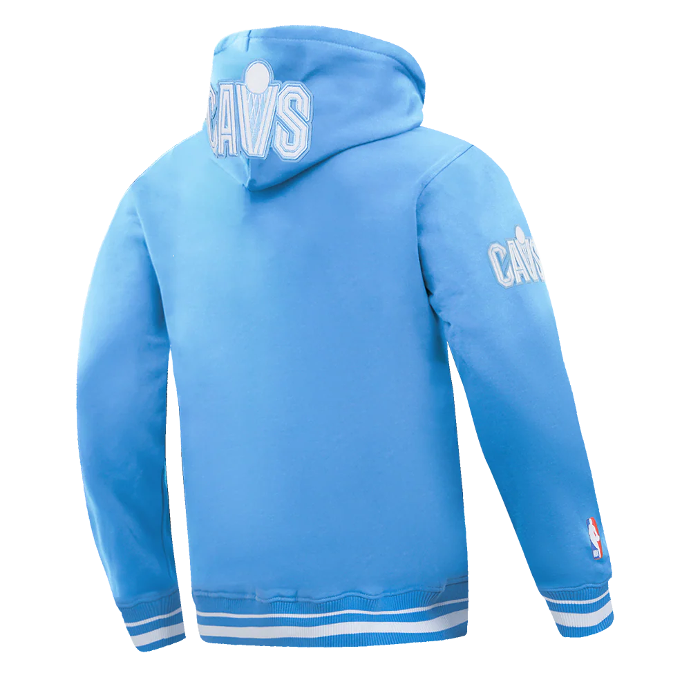 NBA CLEVELAND CAVALIERS CITY EDITION 24-25 MEN'S RIB FLEECE PULLOVER HOODIE (UNIVERSITY BLUE) - Image 4