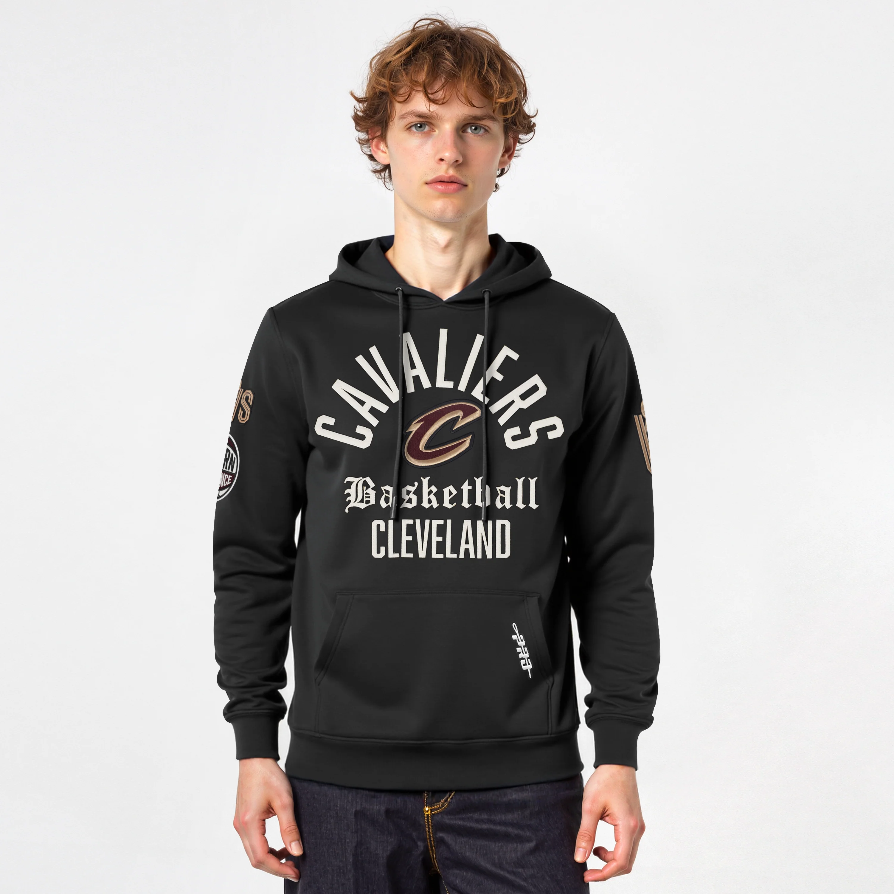 CLEVELAND CAVALIERS MODERN ORIGINALS MEN'S FLC PO HOODIE (BLACK)