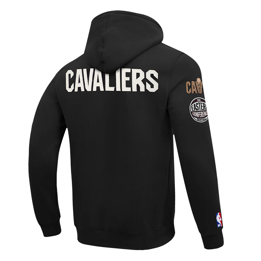CLEVELAND CAVALIERS MODERN ORIGINALS MEN'S FLC PO HOODIE (BLACK) - Image 6
