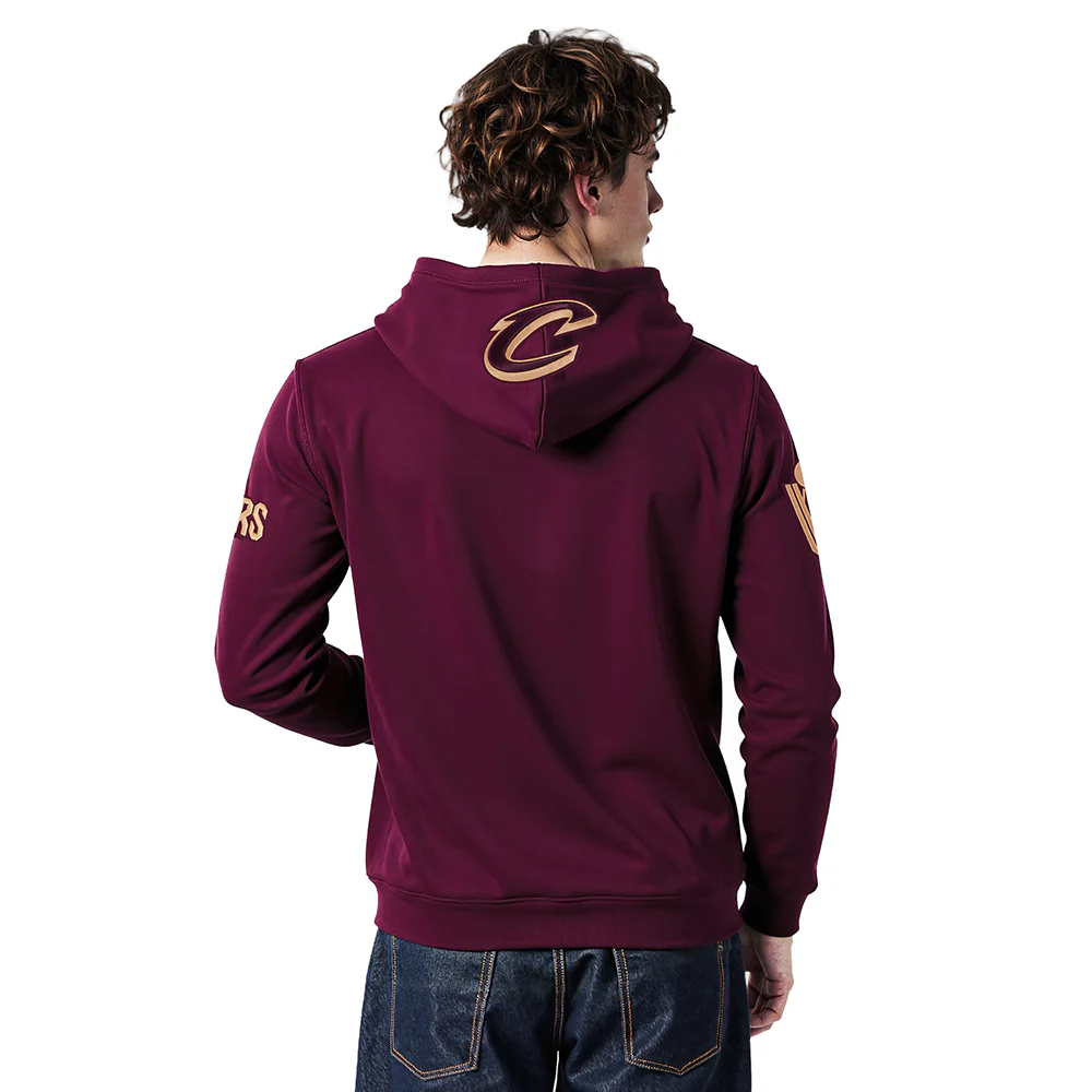 NBA CLEVELAND CAVALIERS CITY ARCH MEN'S FLC PO HOODIE (WINE) - Image 2