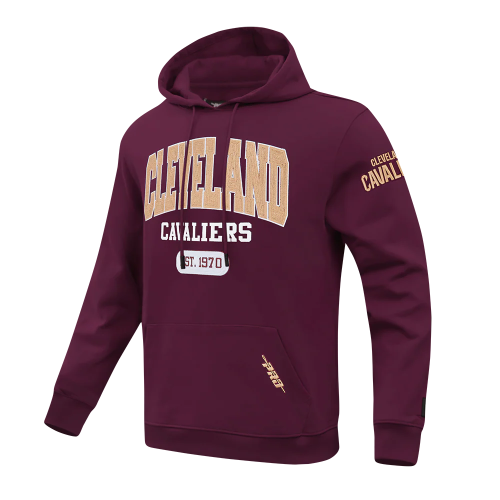 NBA CLEVELAND CAVALIERS CITY ARCH MEN'S FLC PO HOODIE (WINE) - Image 4
