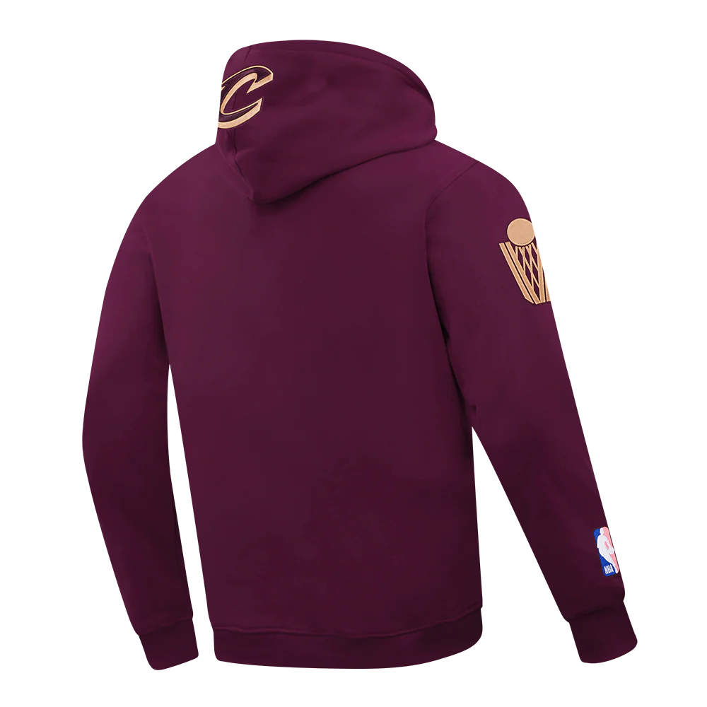 NBA CLEVELAND CAVALIERS CITY ARCH MEN'S FLC PO HOODIE (WINE) - Image 6