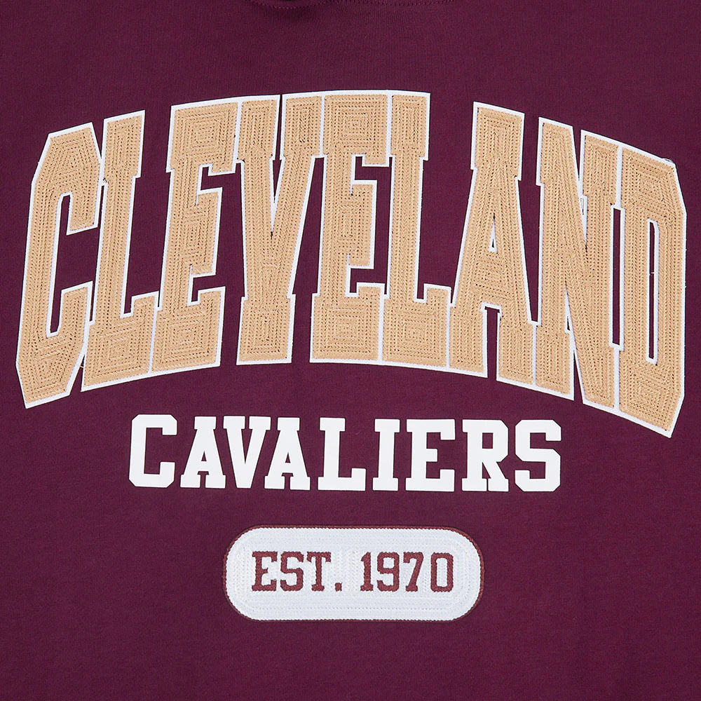 NBA CLEVELAND CAVALIERS CITY ARCH MEN'S FLC PO HOODIE (WINE) - Image 8