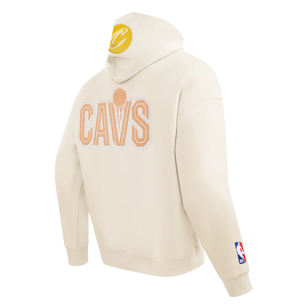 NBA CLEVELAND CAVALIERS CITY EDITION 25-26 MEN'S DROP SHOULDER FLC PO HOOD (EGGSHELL) - Image 6