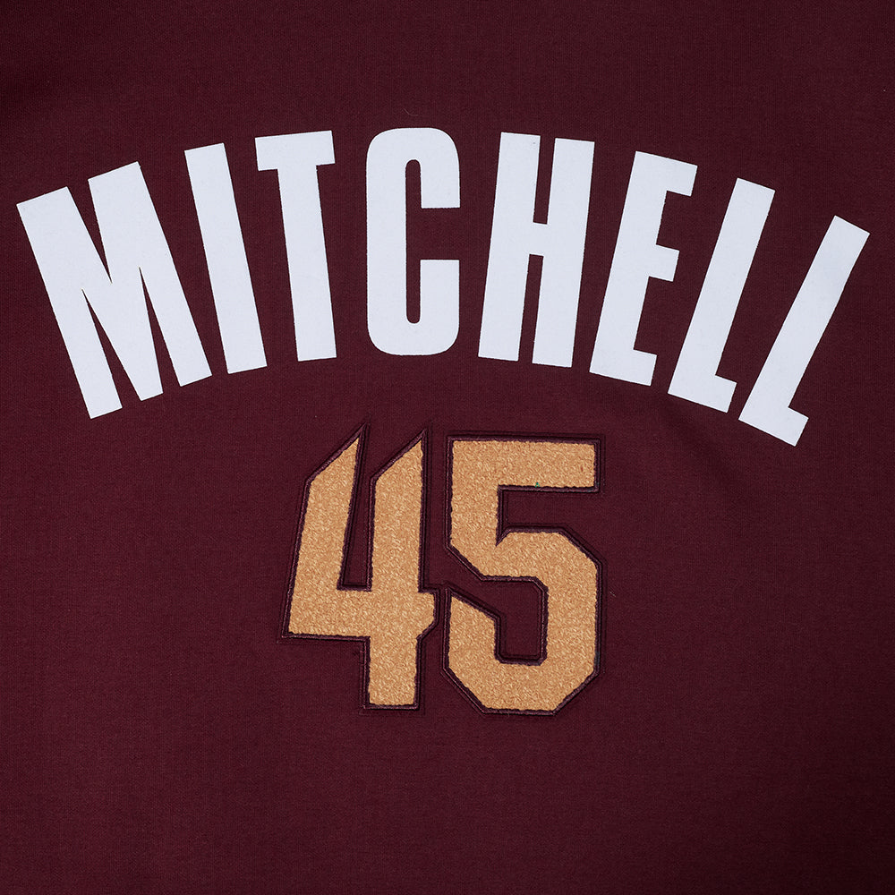 NBA CLEVELAND CAVALIERS DONOVAN MITCHELL #45 CLASSIC PNN MEN'S DK PO (WINE) - Image 7