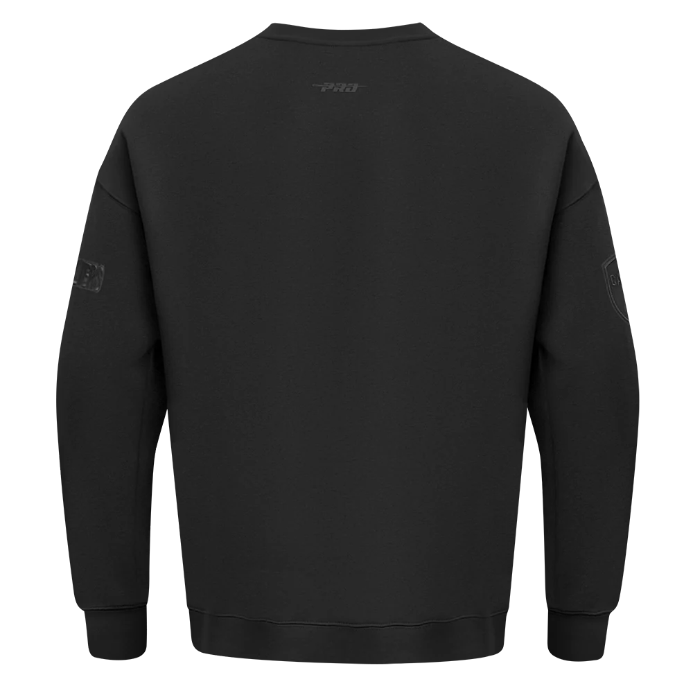 NBA CLEVELAND CAVALIERS NEUTRAL MEN'S DROP SHOULDER FLC CREWNECK (BLACK) - Image 3