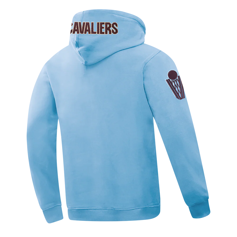 NBA CLEVELAND CAVALIERS CLASSIC CHENILLE MEN'S DK PO HOODIE (UNIVERSITY BLUE) - Image 4