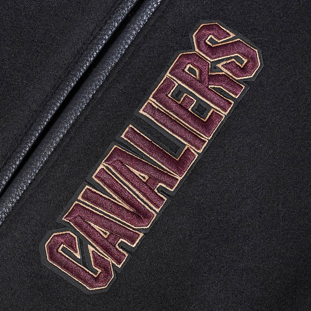 NBA CLEVELAND CAVALIERS CLASSIC MEN'S WOOL VARSITY JACKET (JET BLACK) - Image 10