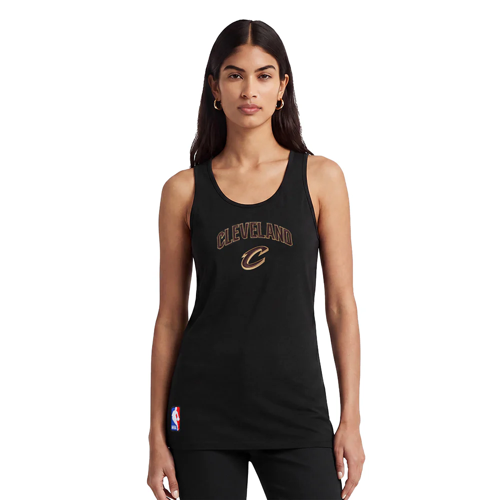 NBA CLEVELAND CAVALIERS CLASSIC WOMEN'S RELAXED FIT RACERBACK (BLACK)