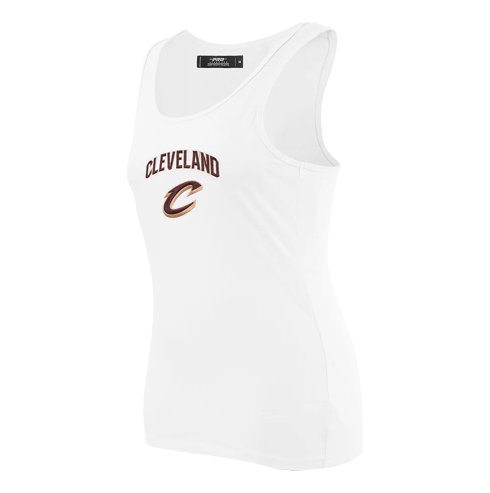 NBA CLEVELAND CAVALIERS CLASSIC WOMEN'S RELAXED FIT RACERBACK (WHITE) - Image 4