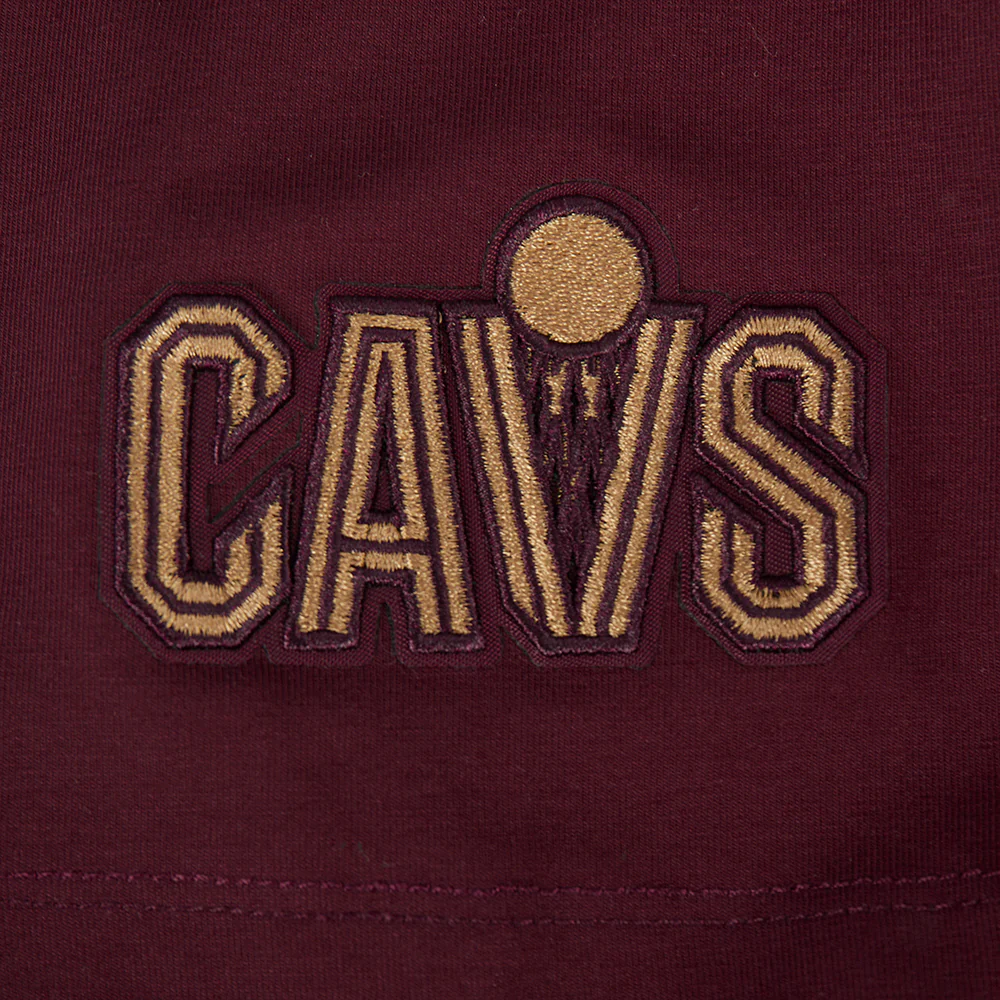 NBA CLEVELAND CAVALIERS OLD ENGLISH WOMEN'S SJ SLIM FIT TEE (WINE) - Image 7
