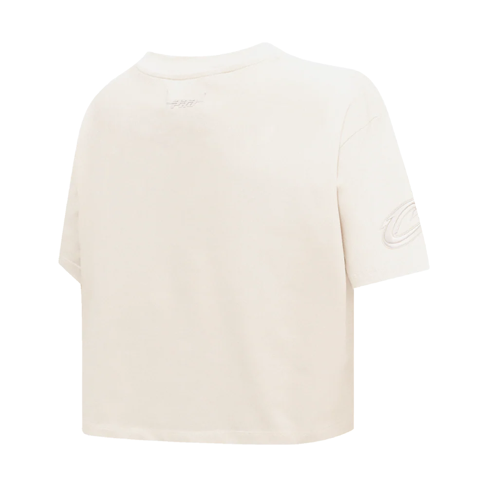 NBA CLEVELAND CAVALIERS NEUTRAL WOMEN'S BOXY TEE (EGGSHELL) - Image 5