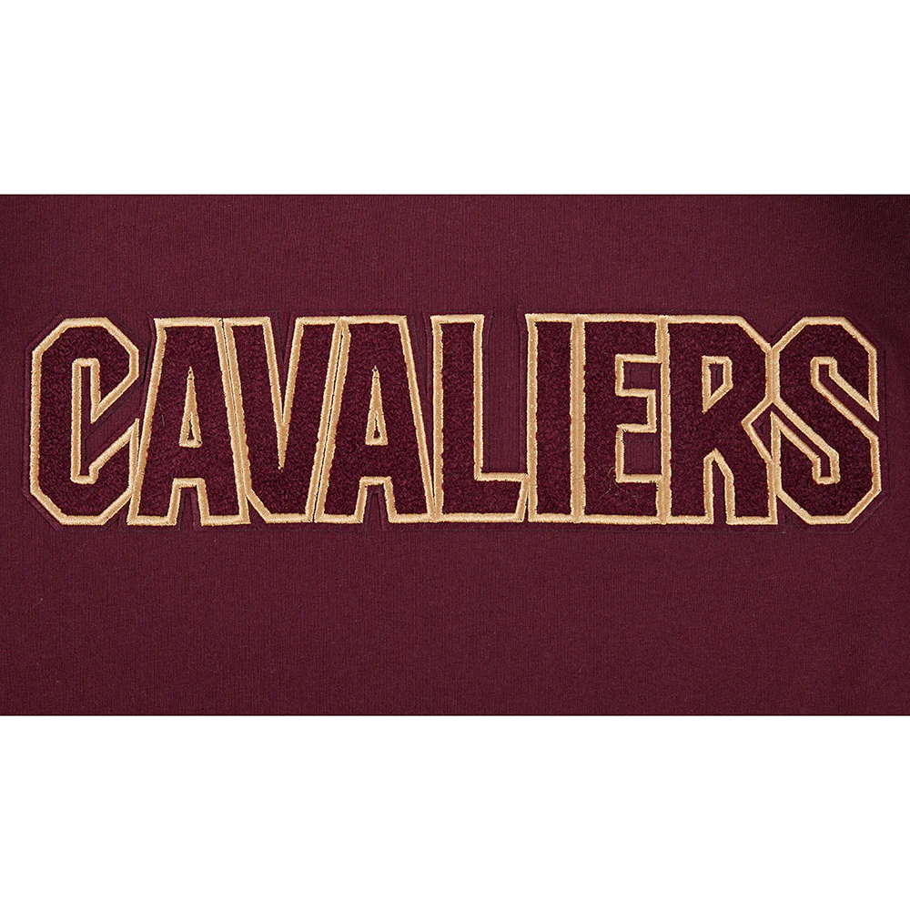 NBA CLEVELAND CAVALIERS CLASSIC BIG BOYS SS STRIPED RIB TEE (WINE) - Image 5
