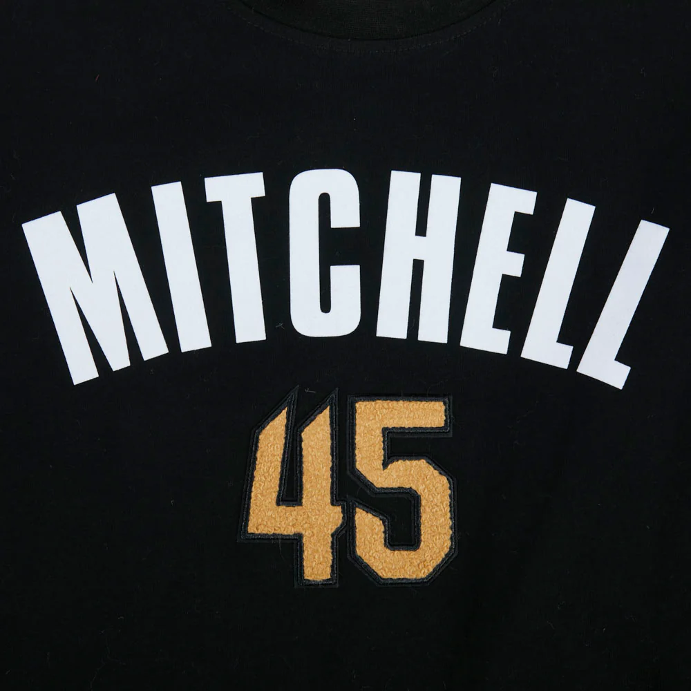 NBA CLEVELAND CAVALIERS DONOVAN MITCHELL #45 CLASSIC PNN BIG BOY'S SS T (BLACK) - Image 5