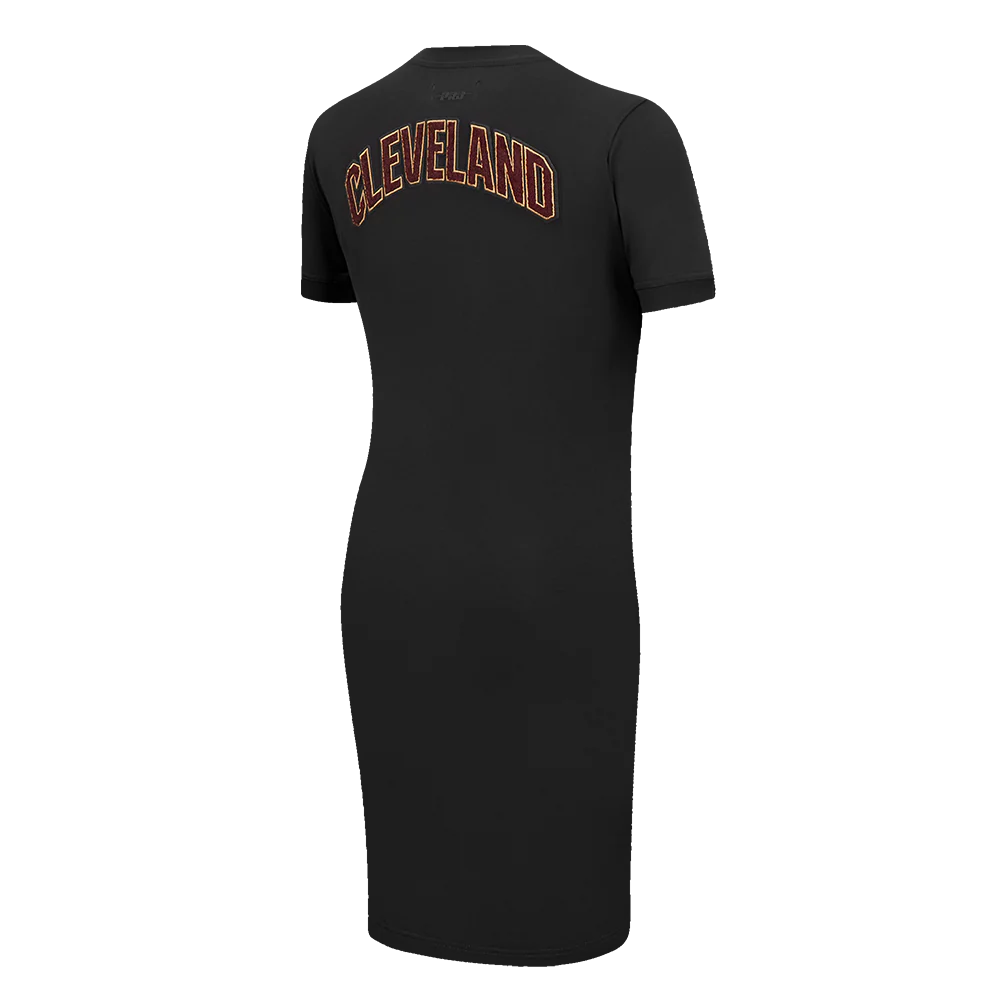 NBA CLEVELAND CAVALIERS CLASSIC WOMEN'S BODYCON DRESS (BLACK) - Image 4