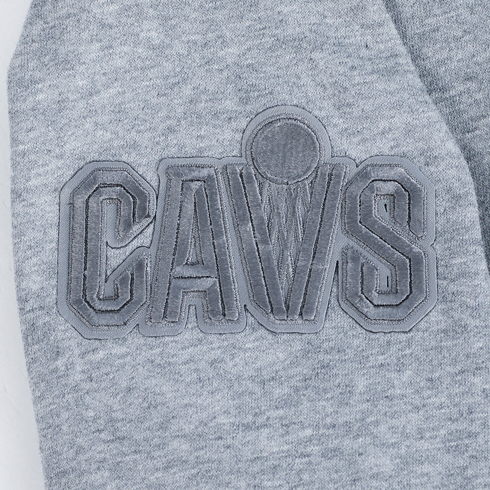 NBA CLEVELAND CAVALIERS NEUTRAL BIG BOYS FLC CREWNECK (DARK HEATHER GRAY) - Image 5