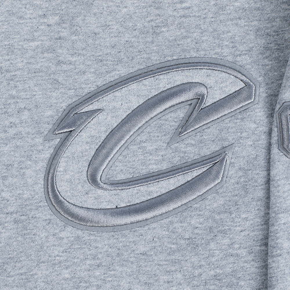 NBA CLEVELAND CAVALIERS NEUTRAL BIG BOYS FLC CREWNECK (DARK HEATHER GRAY) - Image 7