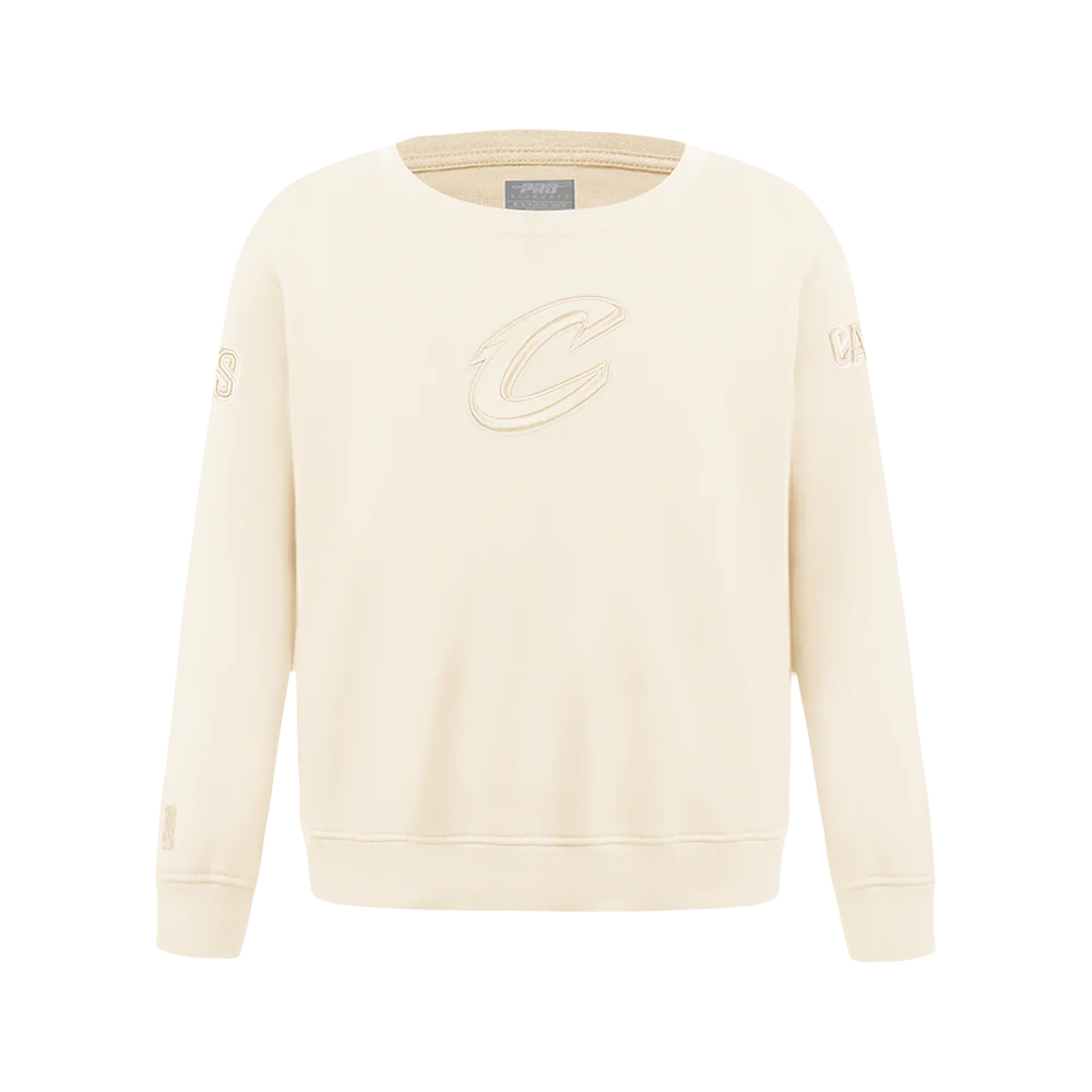 NBA CLEVELAND CAVALIERS NEUTRAL BIG BOYS FLC CREWNECK (EGGSHELL)