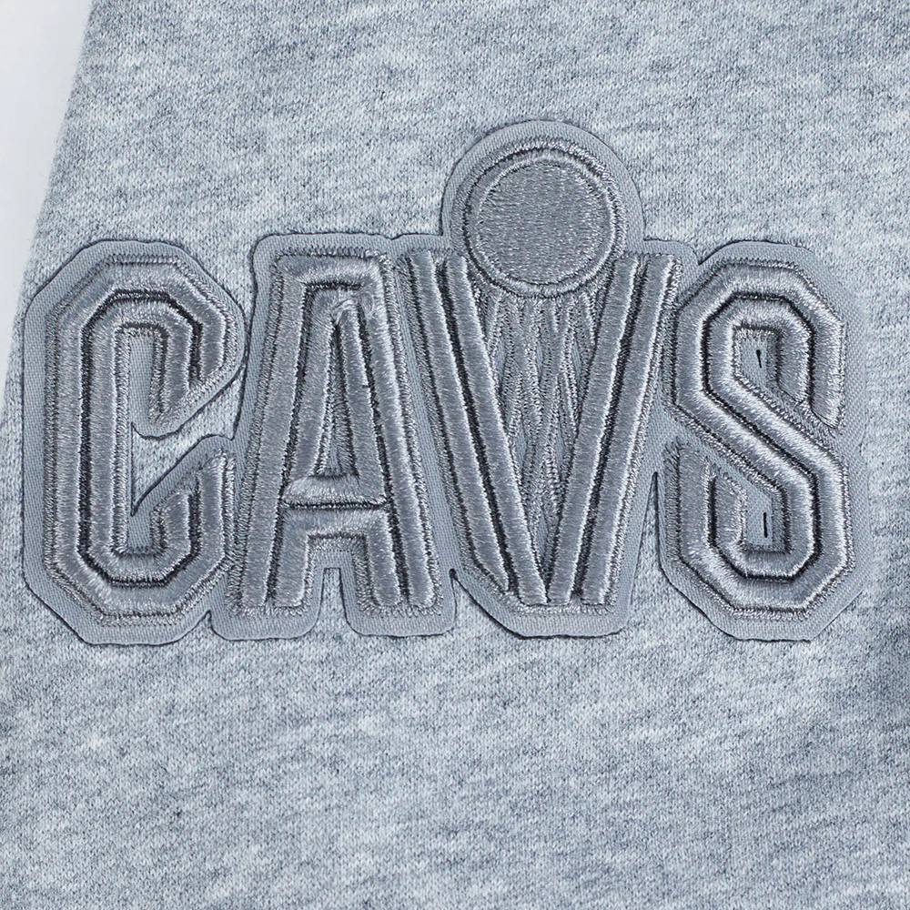 NBA CLEVELAND CAVALIERS NEUTRAL BIG BOYS FLC PO HOODIE (DARK HEATHER GRAY) - Image 7