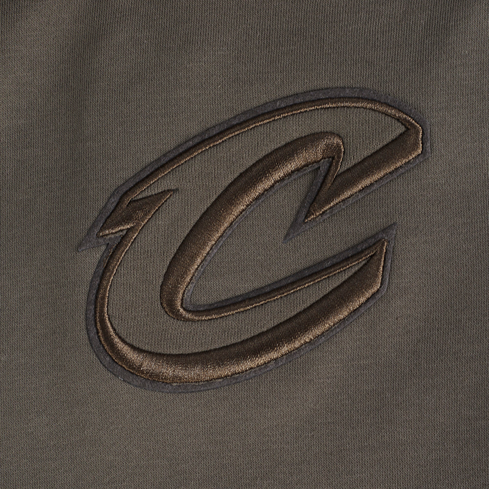NBA CLEVELAND CAVALIERS NEUTRAL BIG BOYS FLC PO HOODIE (DARK TAUPE) - Image 7