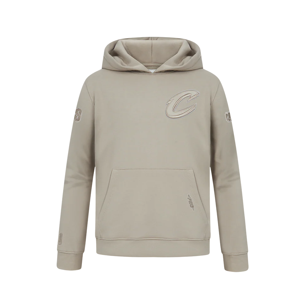 NBA CLEVELAND CAVALIERS NEUTRAL BIG BOYS FLC PO HOODIE (TAUPE)
