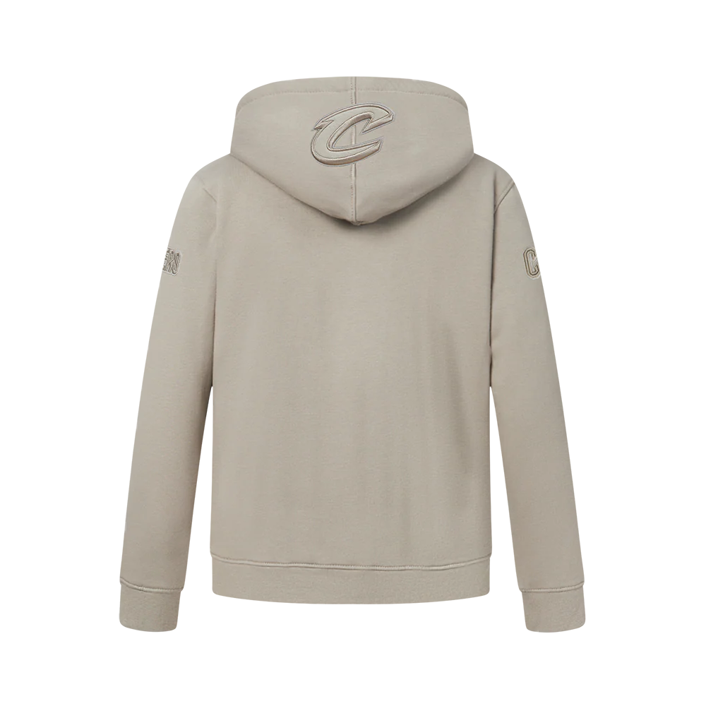 NBA CLEVELAND CAVALIERS NEUTRAL BIG BOYS FLC PO HOODIE (TAUPE) - Image 3