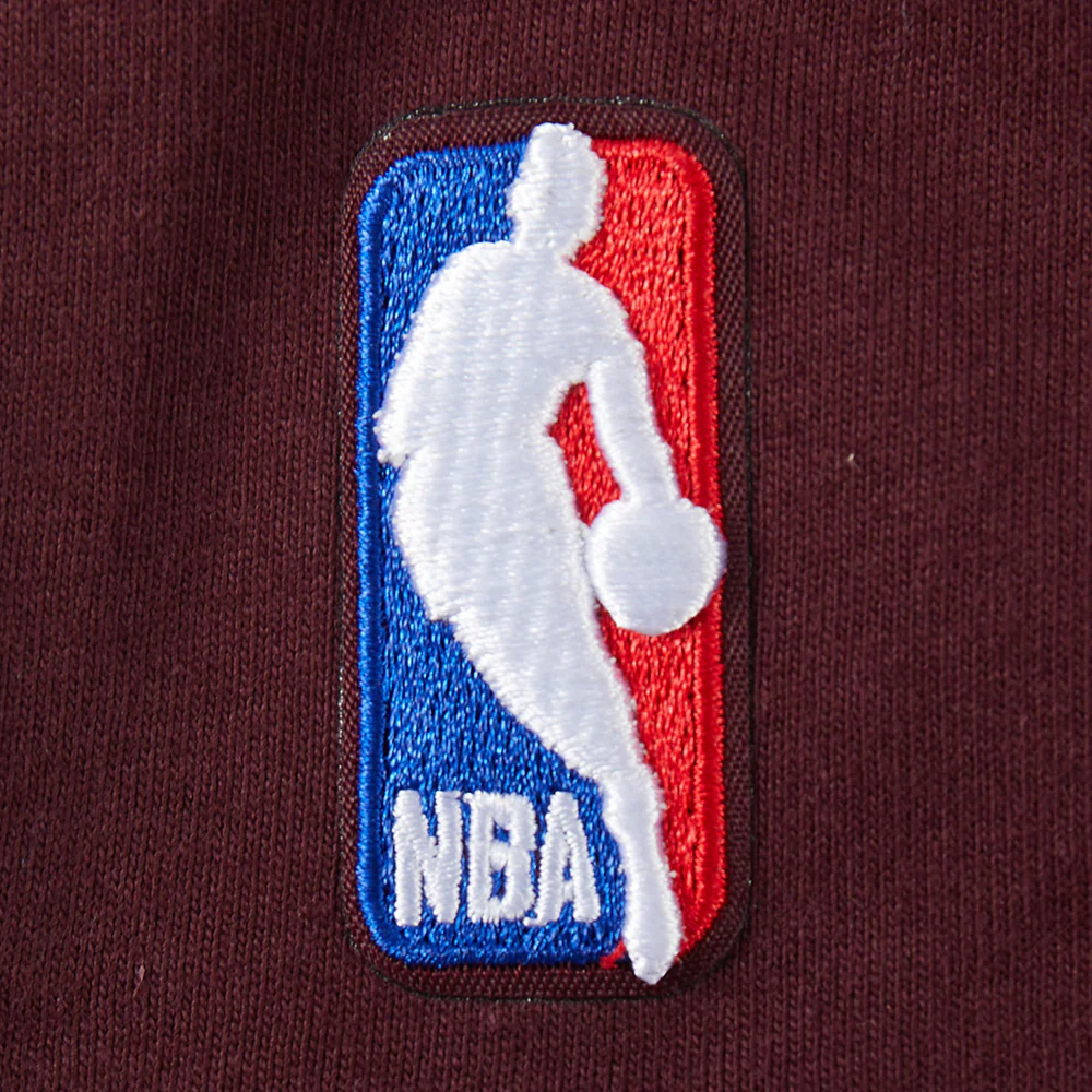 NBA CLEVELAND CAVALIERS RETRO CLASSIC BIG GIRLS SHORT SLEEVE BOXY TEE (WINE) - Image 5