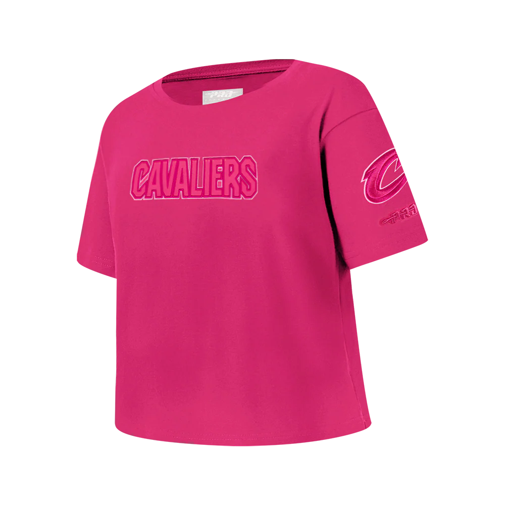 CLEVELAND CAVALIERS TRIPLE PINK BIG GIRL'S SS BOXY TEE (BEETROOT PURPLE) - Image 2
