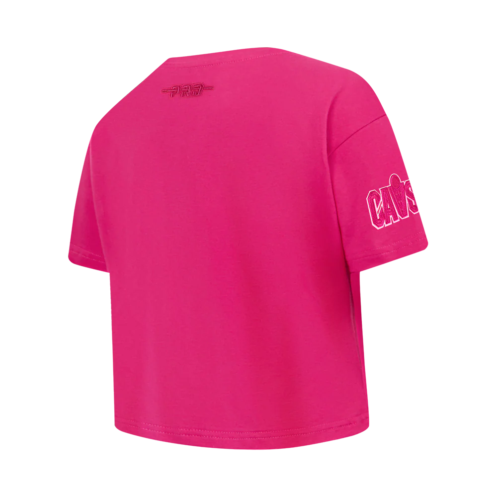 CLEVELAND CAVALIERS TRIPLE PINK BIG GIRL'S SS BOXY TEE (BEETROOT PURPLE) - Image 4