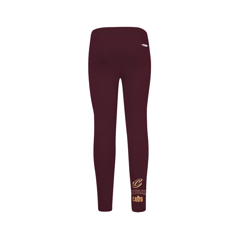 CLEVELAND CAVALIERS RETRO CLASSIC BIG GIRL'S LEGGING (WINE) - Image 4